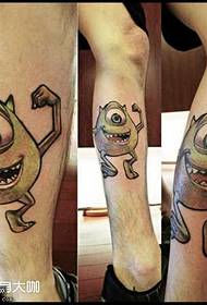 Leg Little Monster Tattoo Pattern