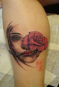 legs beautiful beauty and rose tattoo pictures