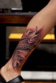 youthful energetic leg squid tattoo tattoo