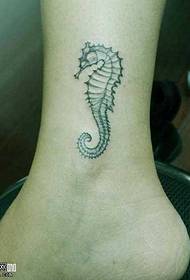 leg hippocampus tattoo pattern
