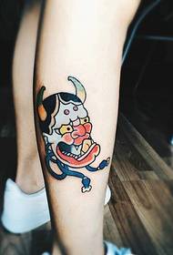 jambe personnalité fantaisie petit motif de tatouage de phénix