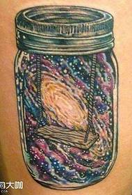 Leg Cosmic Tattoo Pattern
