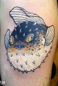 leg small gas fish tattoo pattern
