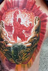 Legged Angry Hulk Tattoo Pattern