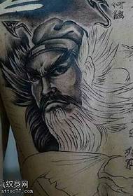 Domineering Guan Erye Tattoo Pattern