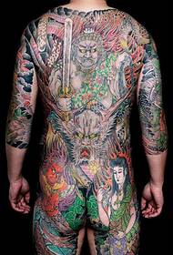 ສີບຸກຄະລິກກະໂປ່ງເຕັມຮູບແບບບຸກຄະລິກກະພາບບໍ່ໄດ້ຍ້າຍຮູບ tattoo tattoo Ming Ming