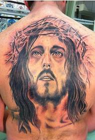 Tyylikäs klassinen jeesuksen avatar-tatuointi