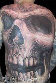 Patrón de tatuaje de tatuaje tan aterrador