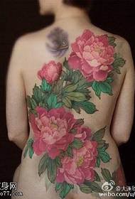 Plin de model extravagant de tatuaj bujor