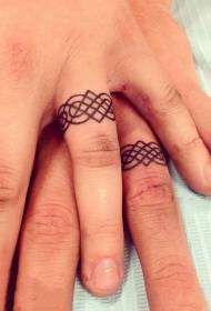 Finger tattoo ring love ring tattoo pattern