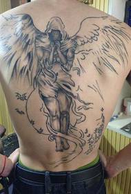 Full of fashion angel tattoos