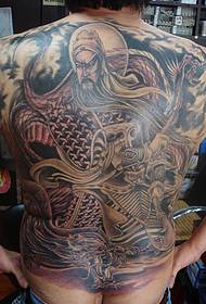 Татуювання на повній спині домінує Гуань Гонг