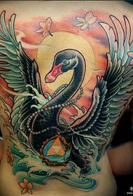 Tattoo show, recommend a full back swan tattoo