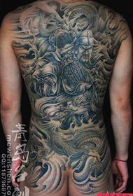 Anbefaler en dominerende rygg Guan Guan tatovering Guan Yu tatoveringsmønster fungerer for deg