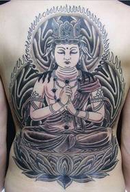 Full-back fashion good-looking Buddha tattoo pattern pictures