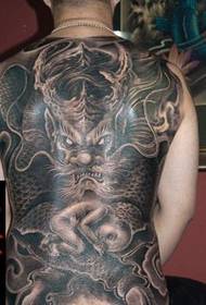 Traditional dragon tattoo, classic Chinese
