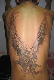 Volledige rug adelaar tattoo patroon - 蚌埠 tattoo toon foto Xia Yi tattoo aanbevolen