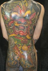 Tatouage complet du dos Tatouage complet du dragon