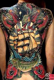 Tattoo show, recommend a school style full back tattoo