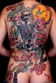 Recommend a personality full back tattoo pattern