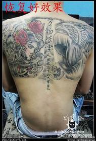 Modello tatuaggio angelo custode medusa