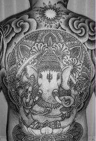 Personality full of fashion and good-looking elephant tattoo pictures