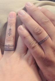 Finger tattoo ring variety of ring tattoos for couples
