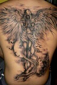 The back has an angel's guardian