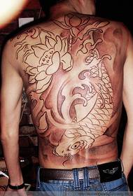 Nanchang needle tattoo show picture works: full back tattoo pattern