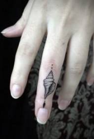 Pirkstu tetovējums tetovējums melns tetovējums nūjiņa figūra pirksts tetovējums