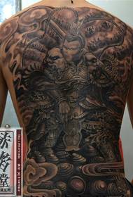 Full fight against Buddha tattoo