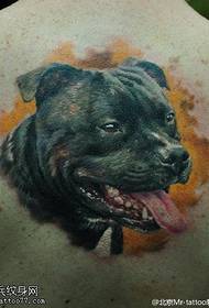 Ink cute pug tattoo pattern