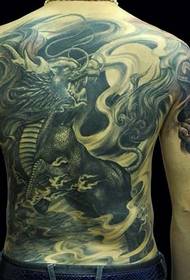 The king of mythology, the ancient unicorn tattoo