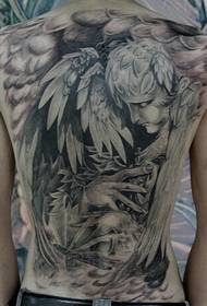 Full of individual angel tattoos
