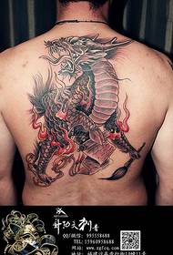 Back tattoo - unicorn tattoo