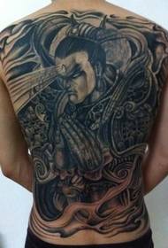 Mytisk karakter Erlang god tatovering