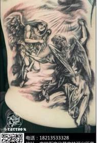 紋身秀提供了完整的背部天使紋身圖案