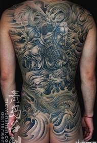 Priporočite domači hrbet tetovaža Guan Guan Guan Yu vzorec tatoo deluje za vas