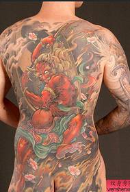 Recommend a new traditional classic full back tattoo pattern