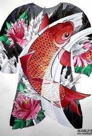 Man tattoo pattern: full color squid tattoo pattern