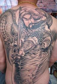 Classic Guan Gong big knife tattoo