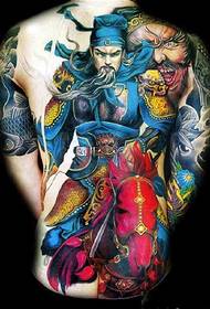 Cool and handsome Guan Guan tattoo