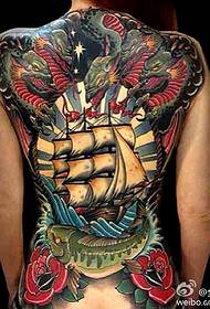 Tattoo show, recommend a school style full back tattoo