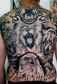 Roi dominateur tatouage cool lion