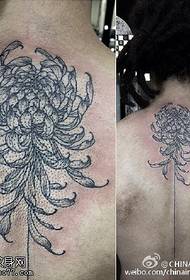 Classic chrysanthemum tattoo tattoo pattern