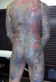 Full back classic totem tattoo tattoo pattern