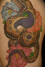 Full-back play pioen tattoo