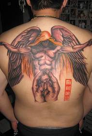 European and American fashion angel tattoo
