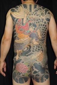 Tatuat d'esquena complet i bonic dels homes