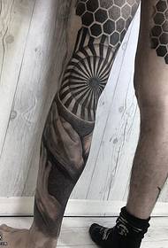 Leg prick Totem Tattoo Muster